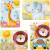 Rør Og Føl Puslespil - 4 Motiver - Safari - Barbo Toys