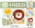 Rør Og Føl Puslespil - 4 Motiver - Safari - Barbo Toys