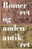 Romerret Og Anden Antik Ret