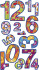 Roommates Decor - Farverigt Ur - Wallstickers