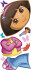 Roommates Decor - Dora Den Opdagelsesrejsende - Wallstickers - Stor