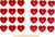 Rub On Stickers - Kalendertal - H 32 Mm - B 28 Mm - 12 2X15 3 Cm - Rød
