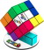 Rubik S - Tetris Cube - 3X3 Officiel Terning