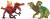 Schleich 70834 - Fire Saurian Vs Jungle Lizard - Eldrador