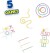 Ses Creative - Gadekridt Spil - 5 Spil