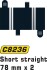 Scalextric Skinner - Short Straight - 87 Mm - 2 Stk - C8236