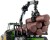 Siku - John Deere Traktor Med Skovvogn Legetøj - 1 50 - 1954