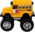 Magni - Skolebus Monster Truck Legetøj - Med Pull-Back