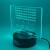 Mad Monkey - Space Invaders Lamp - Akryl Lampe Med Farveskift