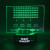 Mad Monkey - Space Invaders Lamp - Akryl Lampe Med Farveskift