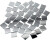 Spejlmosaik - Str 16X16 Mm - Tykkelse 1 Mm - 500 Stk