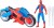 Marvel Spider-Man - Web Blast Cycle Figur Sæt - Hasbro F6722