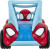 Marvel Spidey Legetøj - Power Rollers Køretøj - Pull Back - 15 Cm