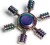 Spinners - Fidget Spinner I Metal - 6-Arms