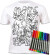 Splat Planet - T-Shirt Farv Og Vask Af - 10 Tuscher - 3-4 År - Dinosaur