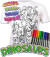 Splat Planet - T-Shirt Farv Og Vask Af - 10 Tuscher - 3-4 År - Dinosaur