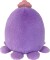 Squishmallows Bamse - Fuzz A Mallows - Violet Blæksprutte - 30 Cm