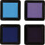 Stempelpude - H 2 Cm - Str 3 5X3 5 Cm - Blå - Himmelblå - Lilla - Violet 