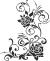Stencil - Filigran Blomster - A4 - 210X297 Mm - 1 Stk