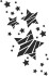 Stencil - Stjerner - A4 - 210X297 Mm - 1 Stk