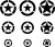 Vallejo - Hobby Stencils - Maleskabelon - Us Air Force Stjerner