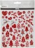 Stickers - Jul - Ark 15X16 5 Cm - Rød - Hvid - 1 Ark
