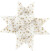 Stjernestrimler - L 44 78 Cm - Ø 6 5 11 5 Cm - B 15 25 Mm - Guld - Hvid -
