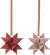 Stjernestrimler - L 44 78 Cm - Ø 6 5 11 5 Cm - B 15 25 Mm - Rød - Hvid -