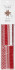 Stjernestrimler - L 44 78 Cm - Ø 6 5 11 5 Cm - B 15 25 Mm - Rød - Hvid -