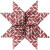 Stjernestrimler - L 44 78 Cm - Ø 6 5 11 5 Cm - B 15 25 Mm - Rød - Hvid -