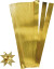 Stjernestrimler - L 45 Cm - Ø 6 5 Cm - B 15 Mm - Guld - 100 Strimler