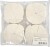 Skumsvampe Til Maling Og Makeup - Hvid - 40X25 Mm - 32 Stk
