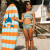 Swim Essentials - Bademadras 120 Cm Med Håndtag - Tropic Shark Surfboard