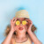 Swim Essentials - Bøllehat 2-4 År Vendbar - Florish Yellow