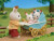 Sylvanian Families - Chocolate Bunny Twins Med Dobbelt Klapvogn