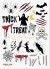 Tatoveringer Halloween Spooky 20Stk Ass - 1198316 - Snazaroo