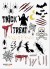 Tatoveringer Halloween Spooky 20Stk Ass - 1198316 - Snazaroo