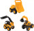 Teamsterz - Gravemaskiner Legetøj - Jcb Tough Trucks - 3-Pak