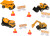 Teamsterz - Street Machines - Big Builders - Gravemaskiner Legetøj Sæt -
