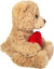 Teddy Hermann - Bamse Bjørn Med Hjerte - Beige - 20 Cm