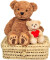 Teddy Hermann - Bamse Bjørn Med Poter - Brun - 45 Cm