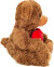 Teddy Hermann - Bamse Bjørn Med Hjerte - Brun - 20 Cm