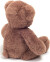 Teddy Hermann - Bamse Bjørn - Chokoladebrun - 30 Cm