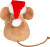 Teddy Hermann - Julemus Bamse Med Julegave - 11 Cm