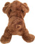 Teddy Hermann - Liggende Hund 40 Cm - Brun