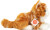 Teddy Hermann - Kat Bamse - Rødstribet - Liggende - 20 Cm