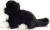 Teddy Hermann - Kat Bamse - Sort Og Hvid - Liggende - 20 Cm