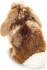 Teddy Hermann - Kanin Bamse - Hvid Og Mørkebrun - 20 Cm