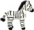 Teddy Hermann - Zebra Bamse - 25 Cm