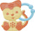 Baby Clementoni - Teething Friend 2 - Sweet Kitten
